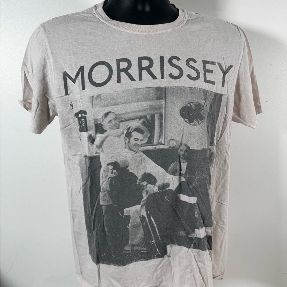 Gildan White Short Sleeve Tee Morrissey Graphic